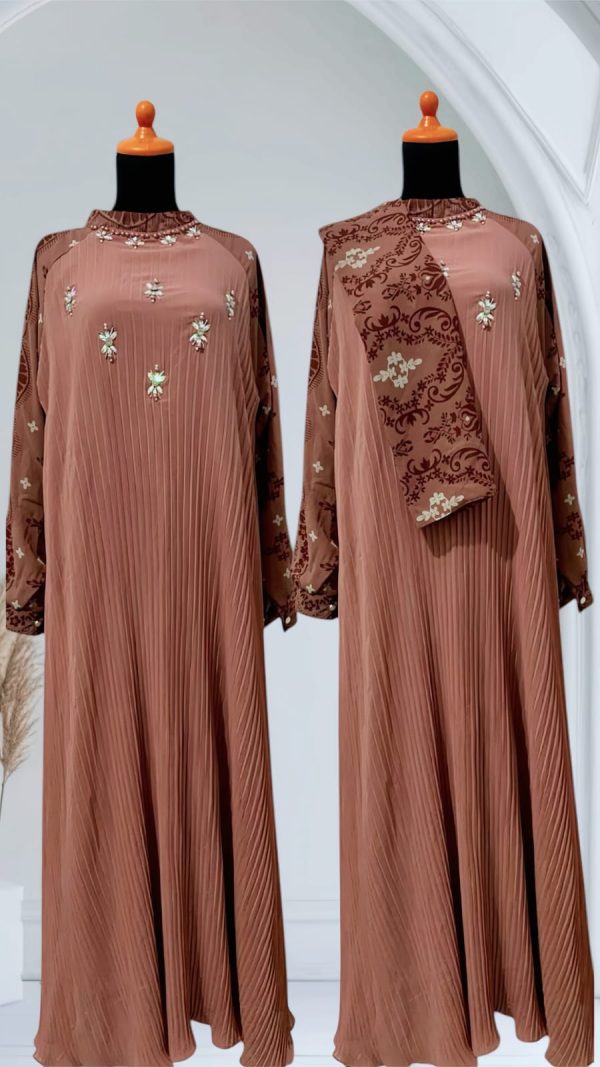 set hijab plisket - Gambar 3