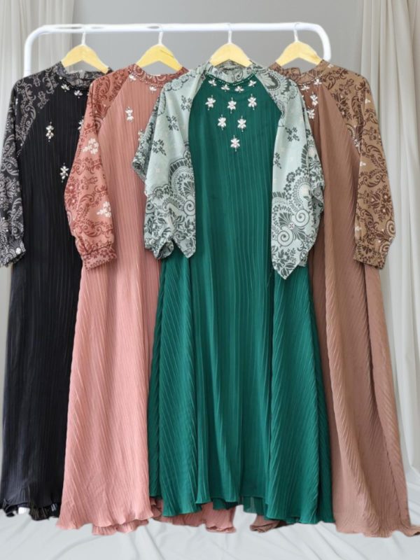 set hijab plisket - Gambar 2