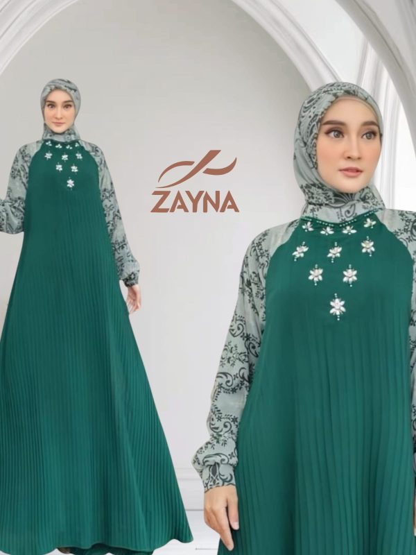 Gamis Plisket set kerudung