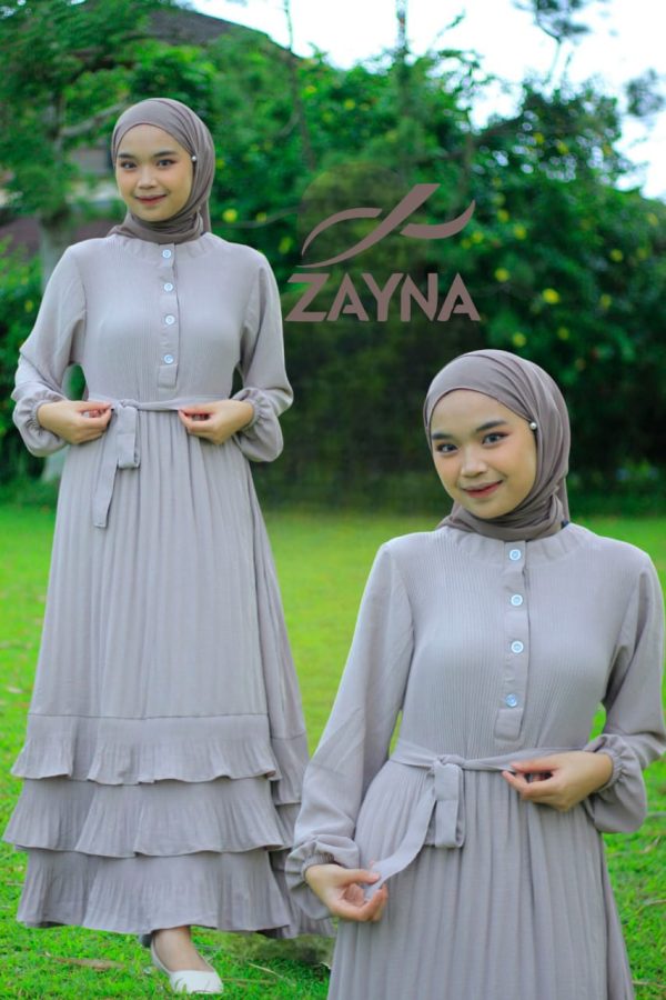 Gamis kringkle plisket