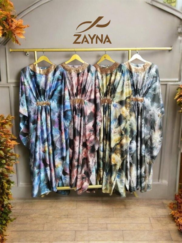 Kaftan silk motif - Gambar 2